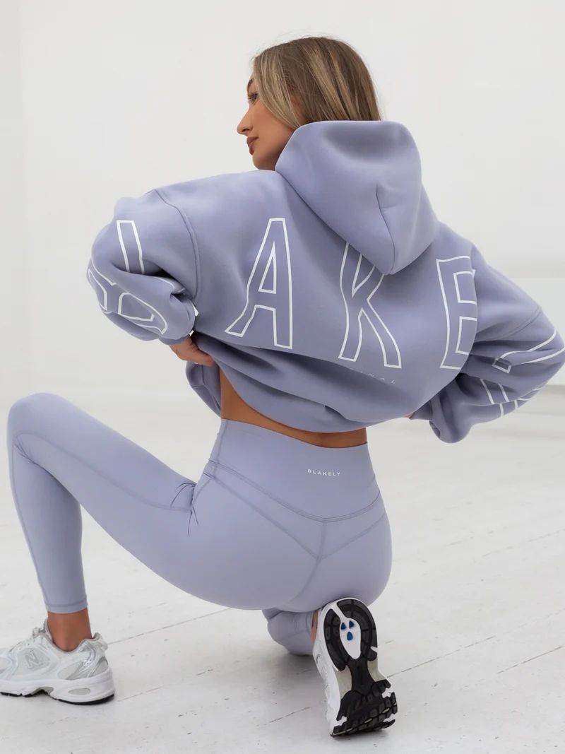 Aly | Loose Fit Hoodie met Grafische Print en Katoenmix