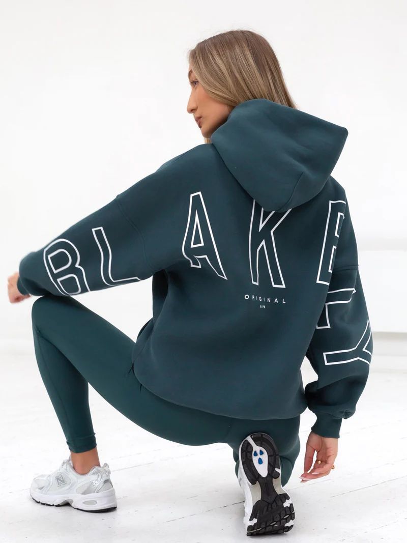 Aly | Loose Fit Hoodie met Grafische Print en Katoenmix