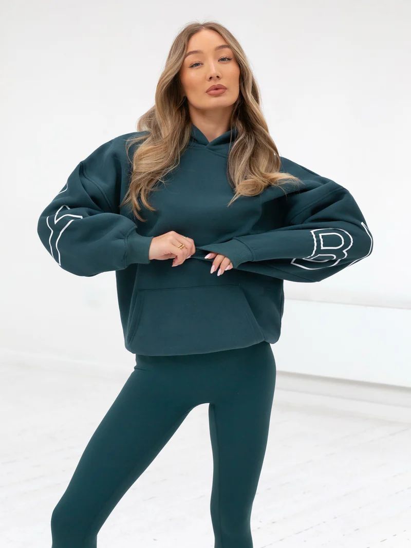 Aly | Loose Fit Hoodie met Grafische Print en Katoenmix