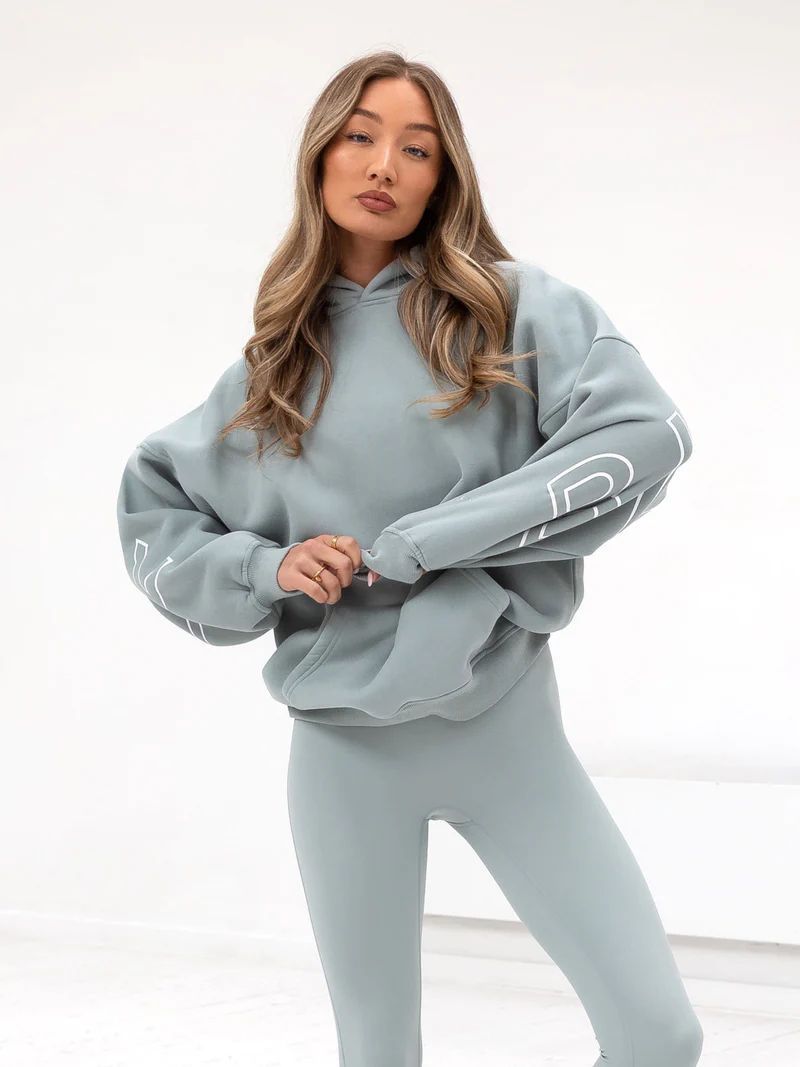 Aly | Loose Fit Hoodie met Grafische Print en Katoenmix