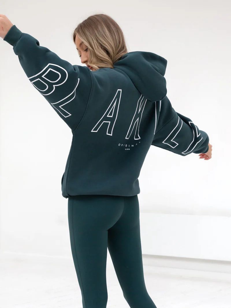 Aly | Loose Fit Hoodie met Grafische Print en Katoenmix