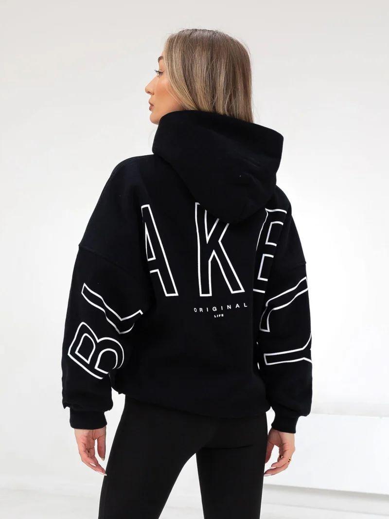 Aly | Loose Fit Hoodie met Grafische Print en Katoenmix