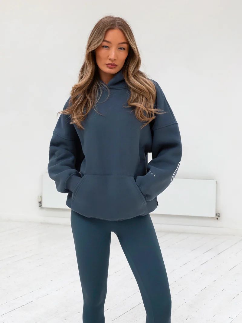 Aly | Loose Fit Hoodie met Grafische Print en Katoenmix