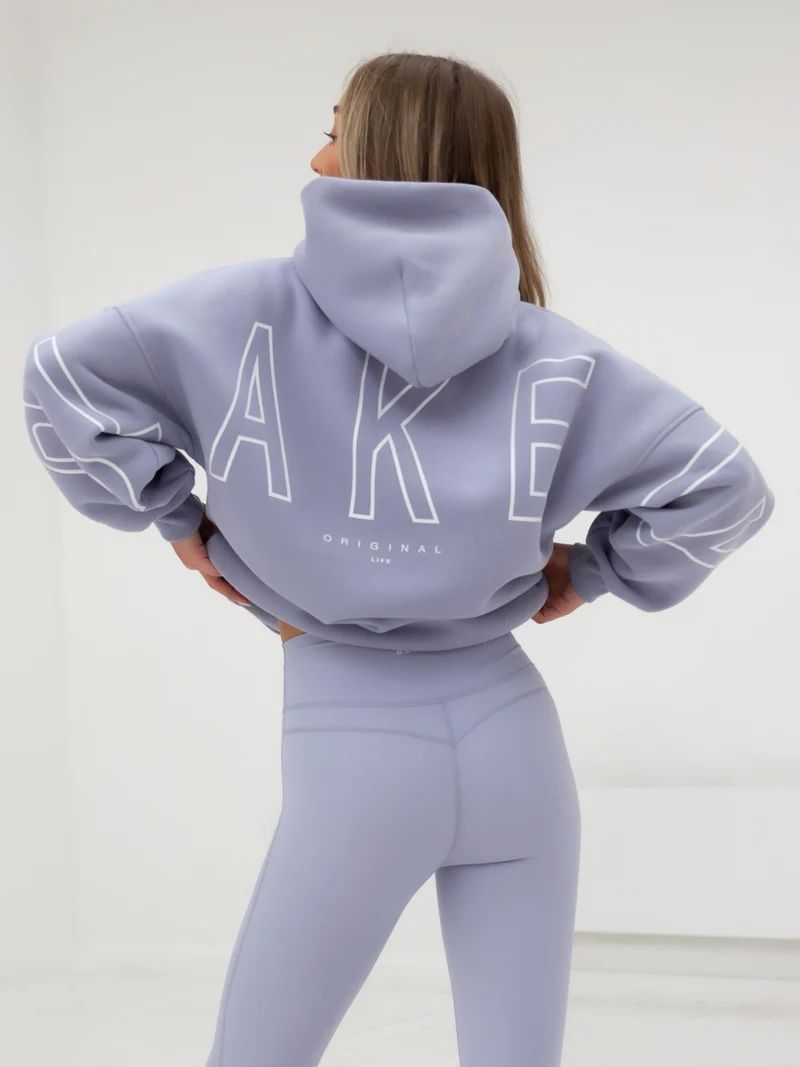Aly | Loose Fit Hoodie met Grafische Print en Katoenmix