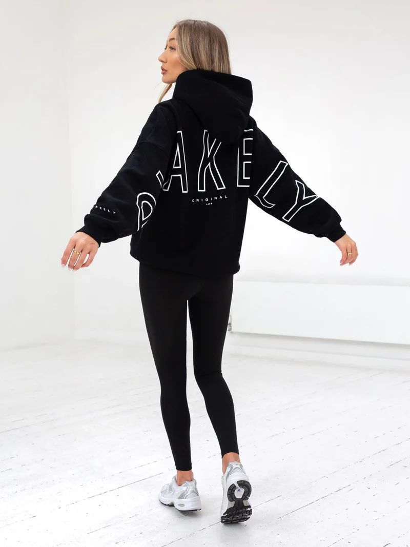Aly | Loose Fit Hoodie met Grafische Print en Katoenmix