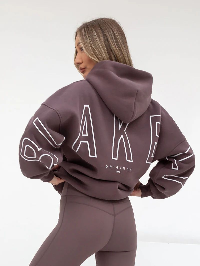 Aly | Loose Fit Hoodie met Grafische Print en Katoenmix