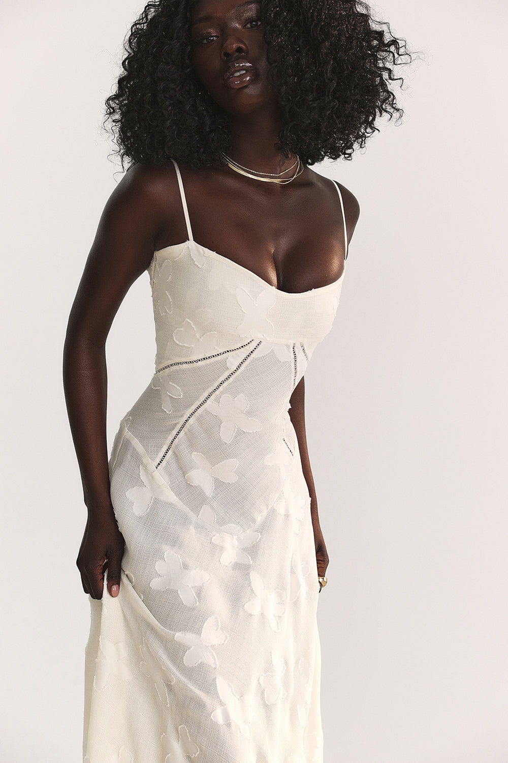 Liane | Stralend Elegant in een Rugloze Maxi-Jurk