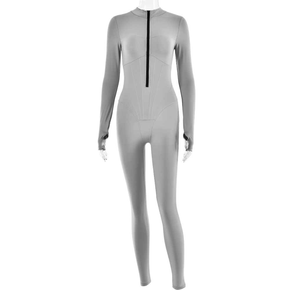 Jenna-Rae | Strakke Jumpsuit met Ritssluiting