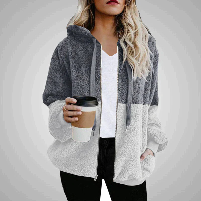 Flo | Dames Teddy Fleece Vest met Capuchon van Polyester