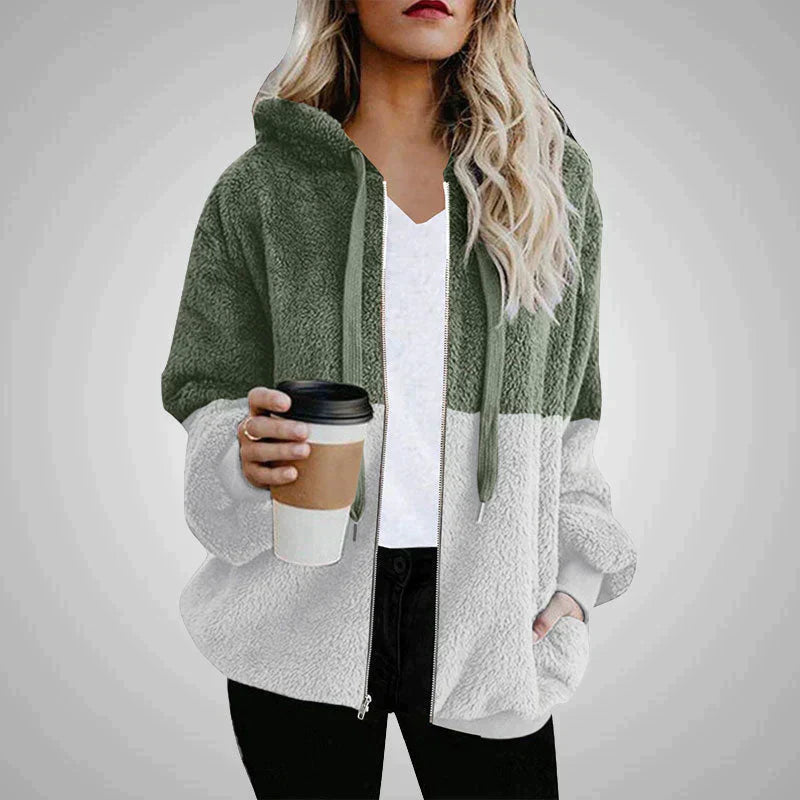 Flo | Dames Teddy Fleece Vest met Capuchon van Polyester