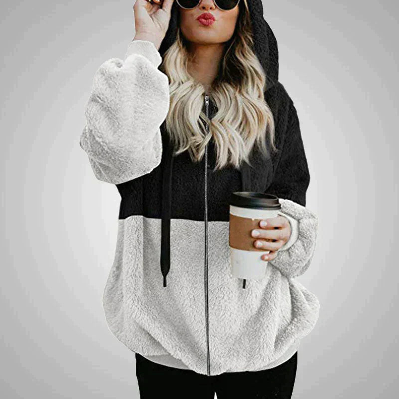 Flo | Dames Teddy Fleece Vest met Capuchon van Polyester