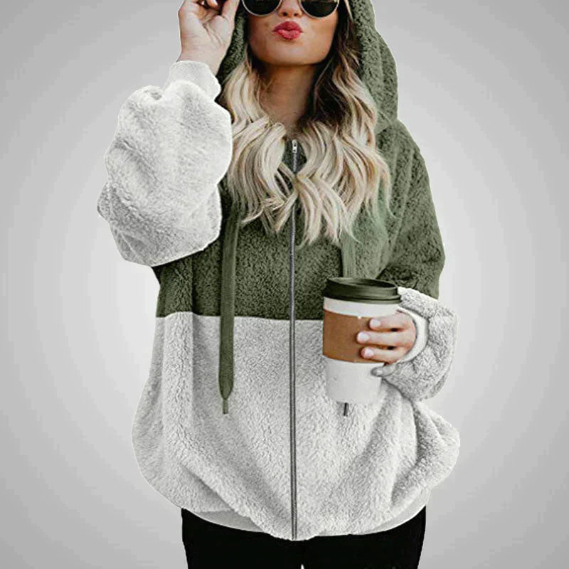 Flo | Dames Teddy Fleece Vest met Capuchon van Polyester