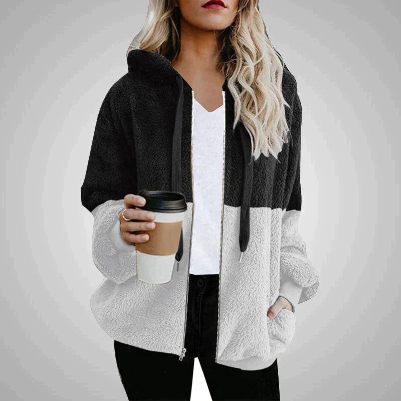 Flo | Dames Teddy Fleece Vest met Capuchon van Polyester