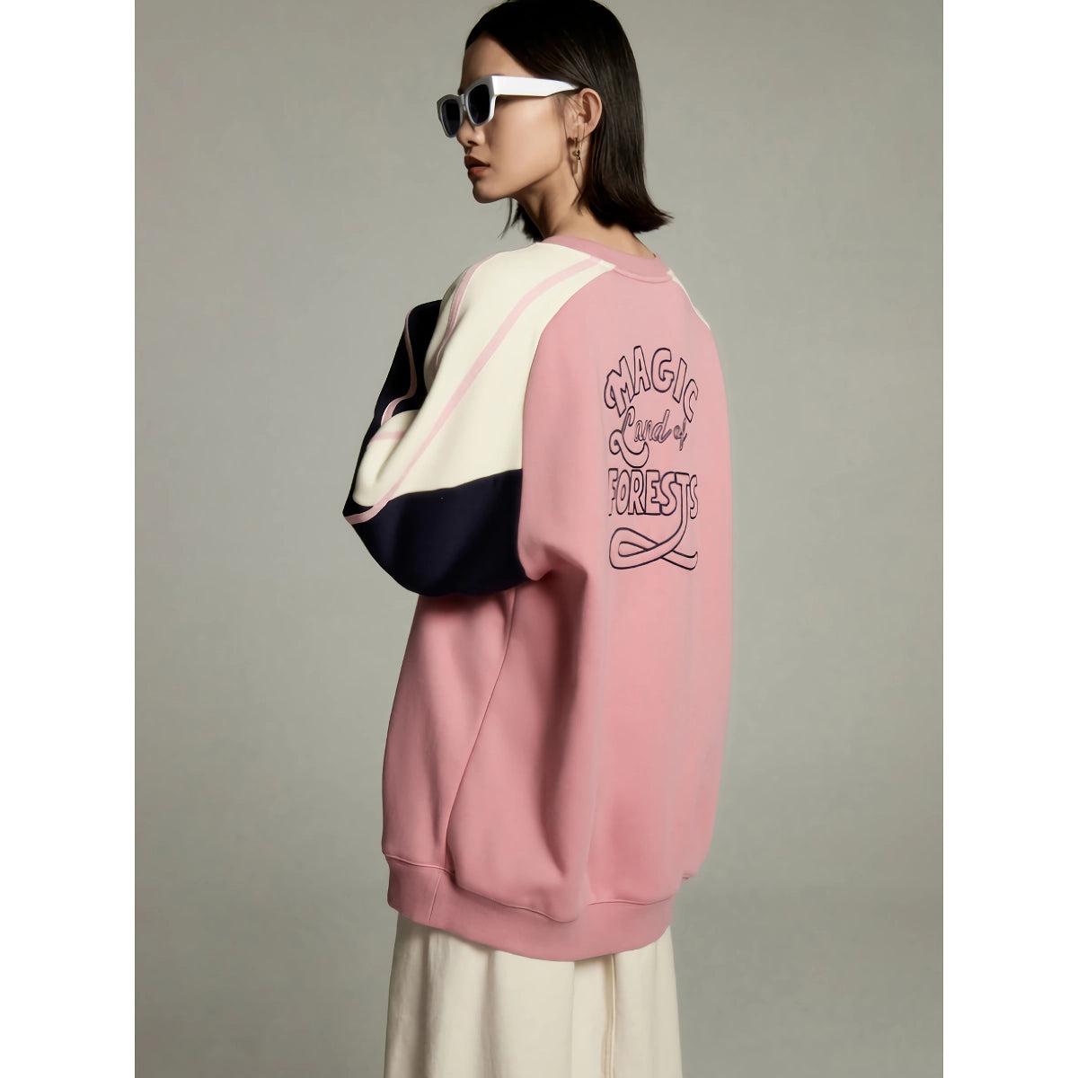 Tiya | Dames Colorblock Trui - Comfortabele College Stijl