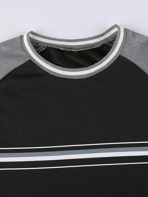 Annemein | Gestreepte Raglan Sweater in Polyester Blend