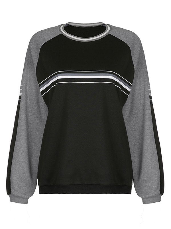 Annemein | Gestreepte Raglan Sweater in Polyester Blend