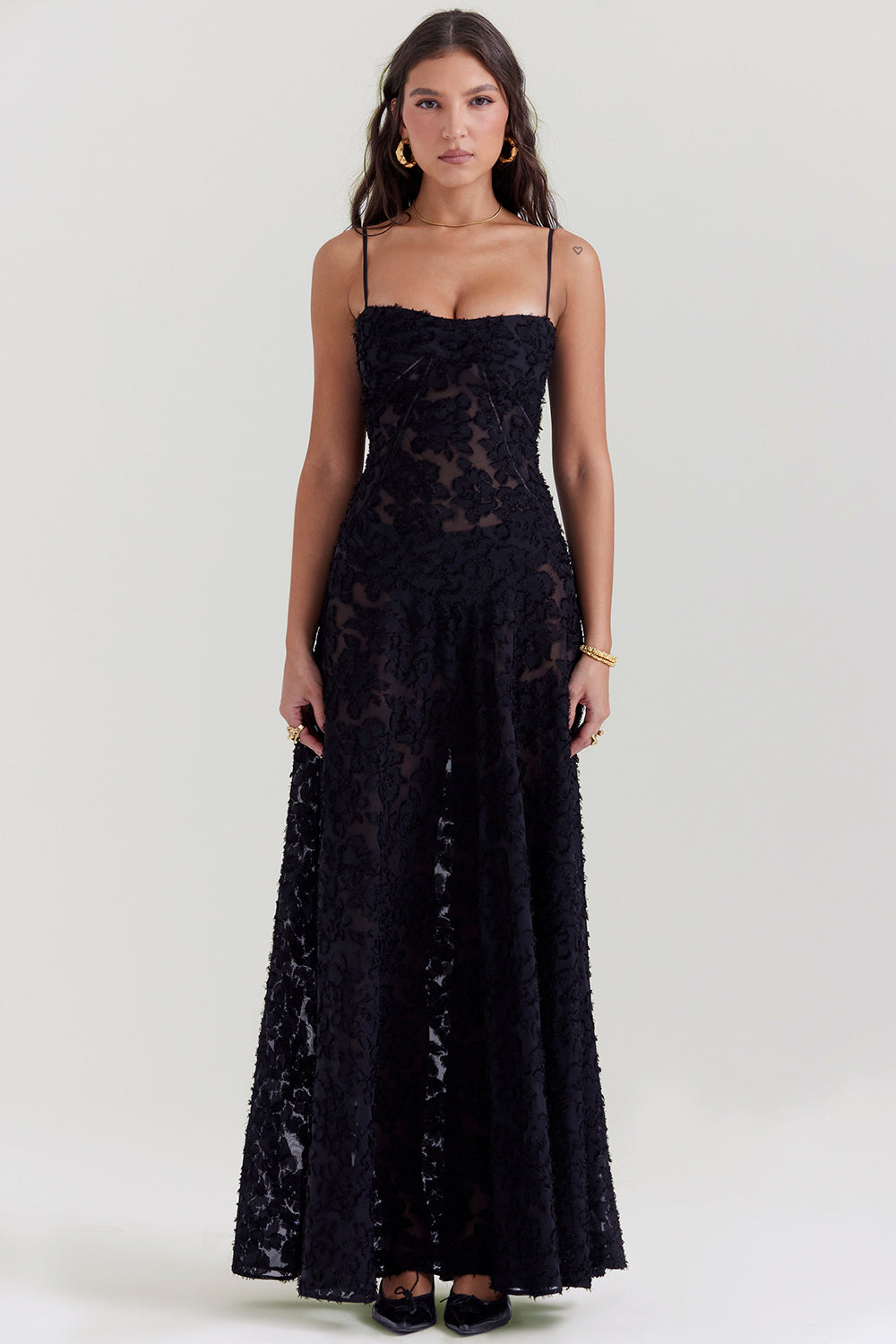 Liane | Stralend Elegant in een Rugloze Maxi-Jurk