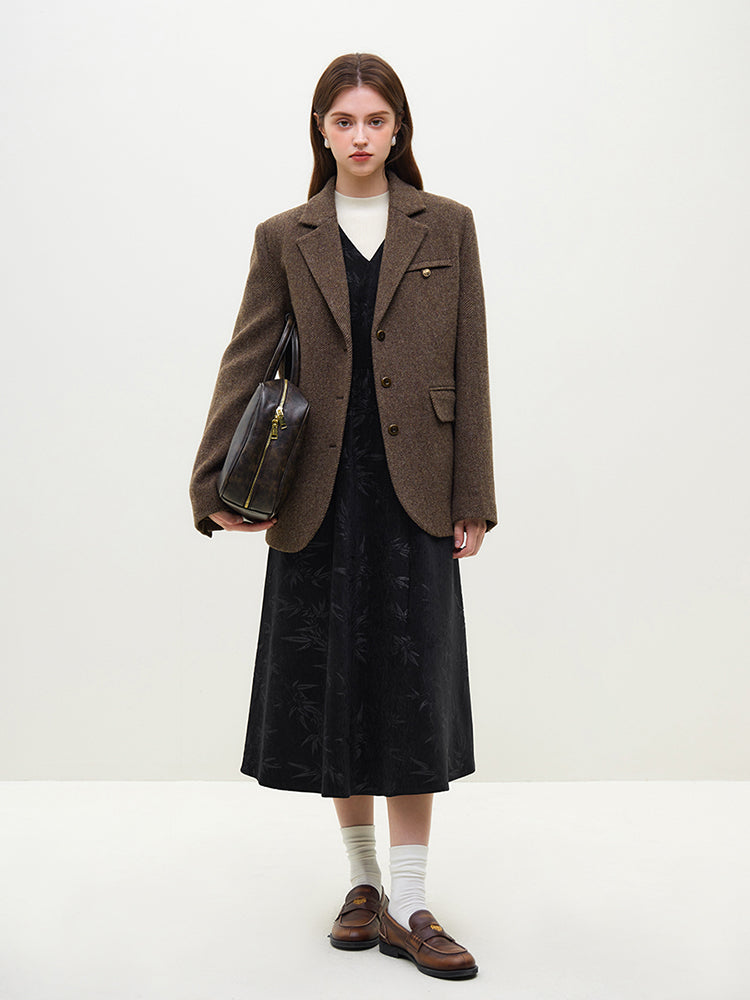 Senna | Klassieke Tweed Blazer van 100% Wol voor Dames