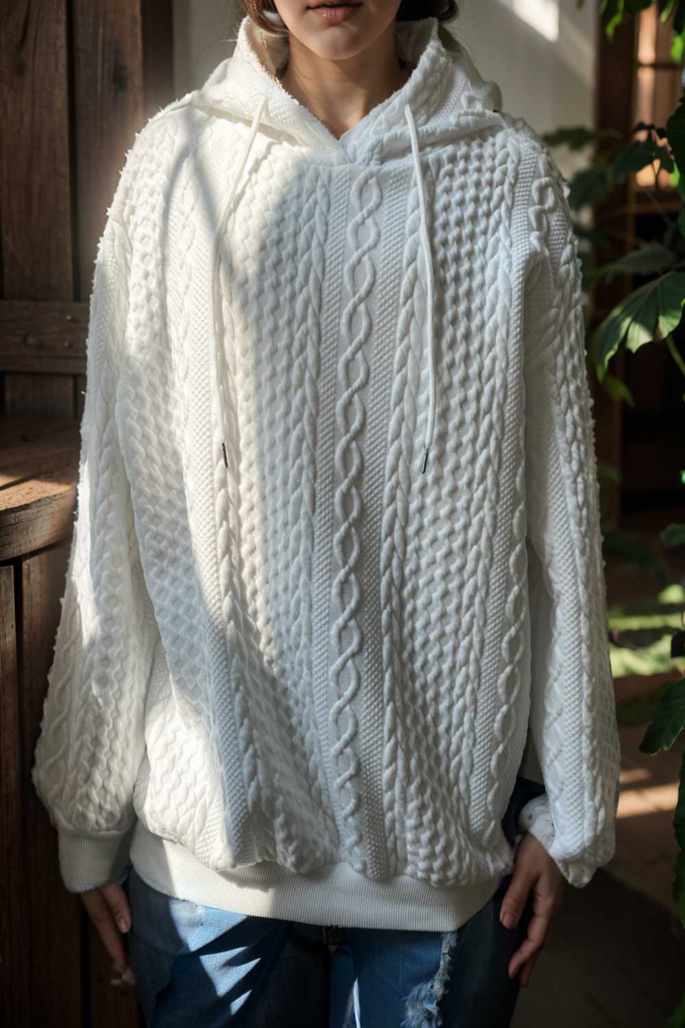 plus size casual hoodie women s plus solid ribbed long sleeve slight stretch hoodie drawstring sweatshirt 127132