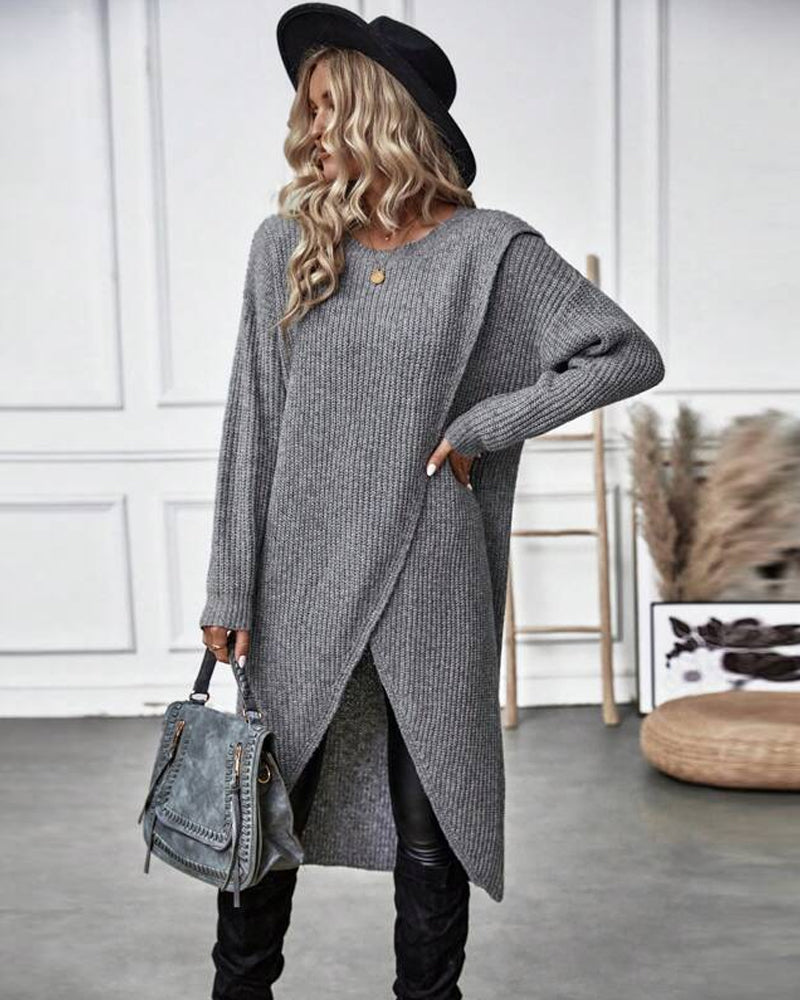 Sacha | Eenvoudige en Stijlvolle Sweaterjurk voor dames