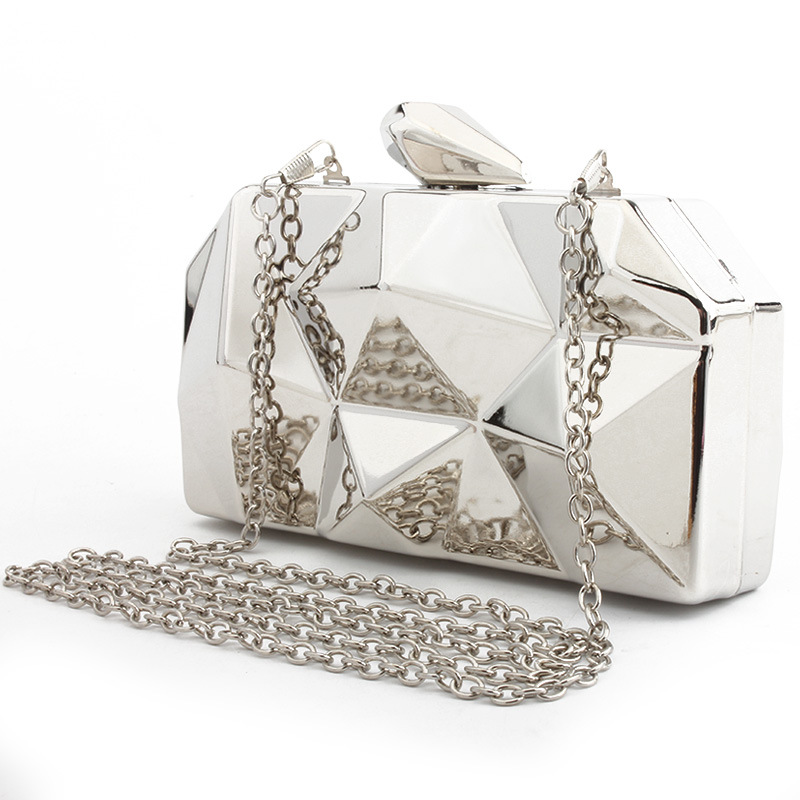 Xena | Geometrische Avondtas met Hasp Sluiting