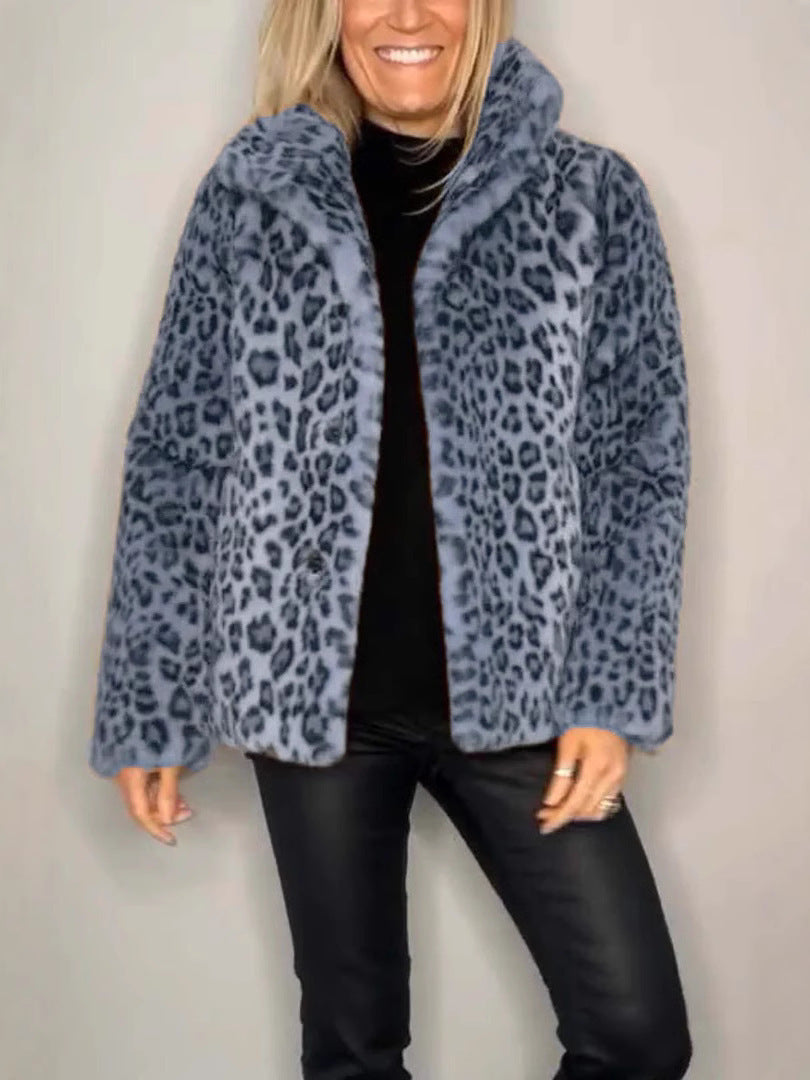 Tillie - Damesjas van Imitatiebont met Luipaardprint