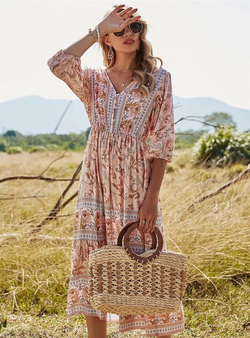 Bethany - Comfortabele Boho Zomerjurk voor dames
