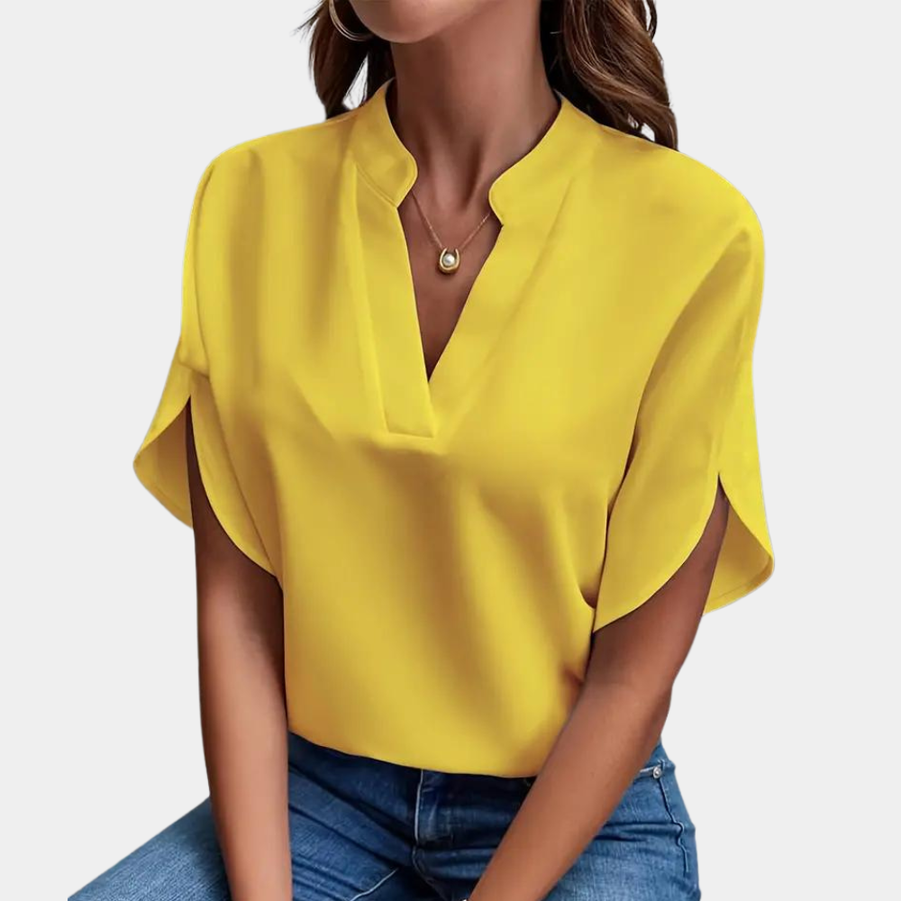Esmeralda - Effen Dames Blouse