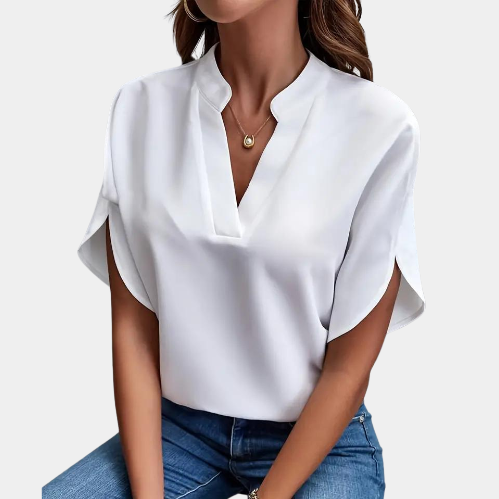 Esmeralda - Effen Dames Blouse