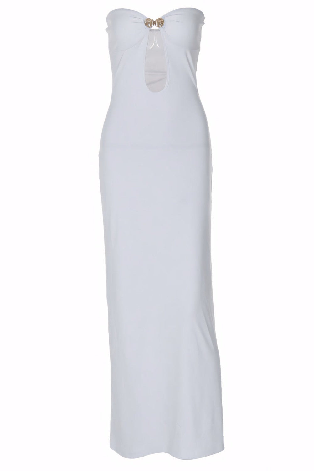 Napoli | Flatterende strapless maxi-jurk