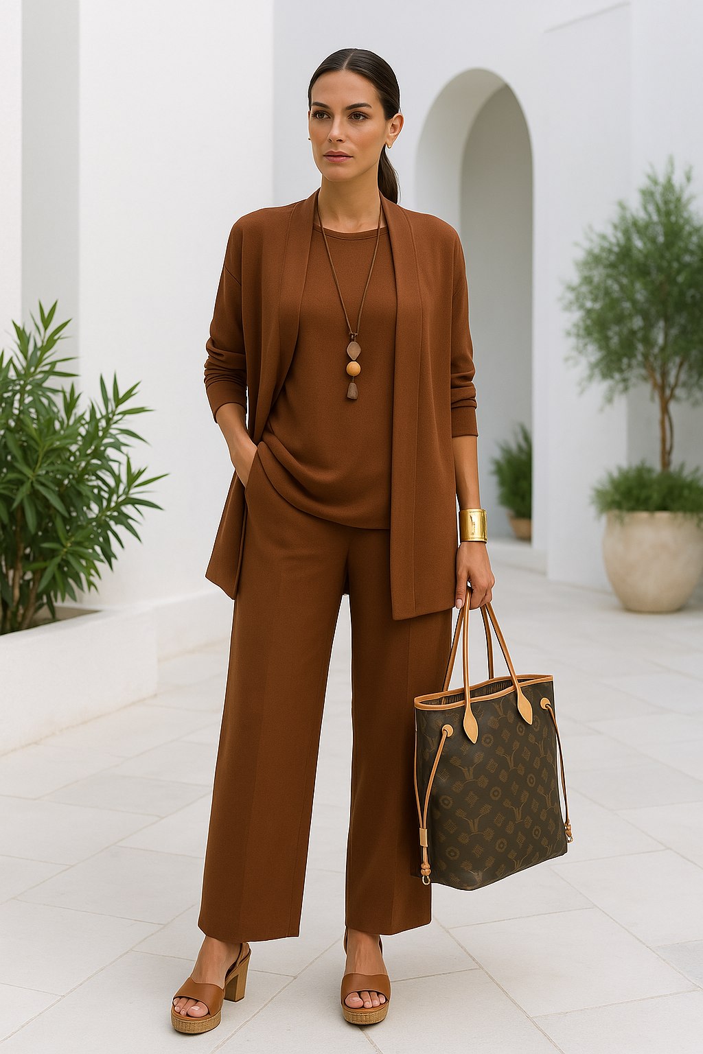 LOUA | Elegante driedelige Dames set broekpak voor de herfst