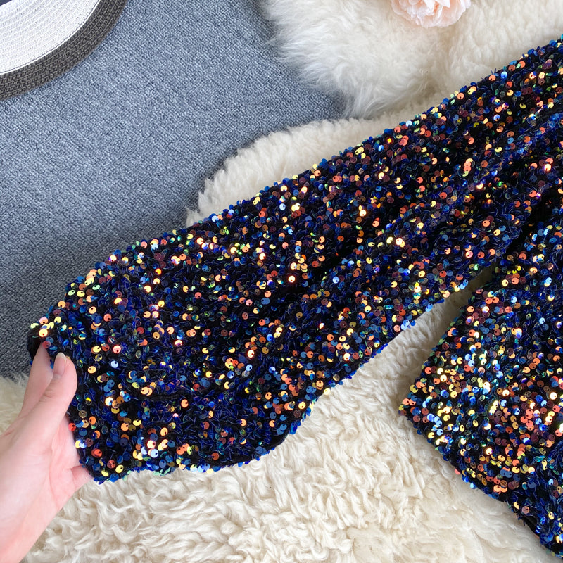 Raelyn - Glitter One Shoulder Top voor dames