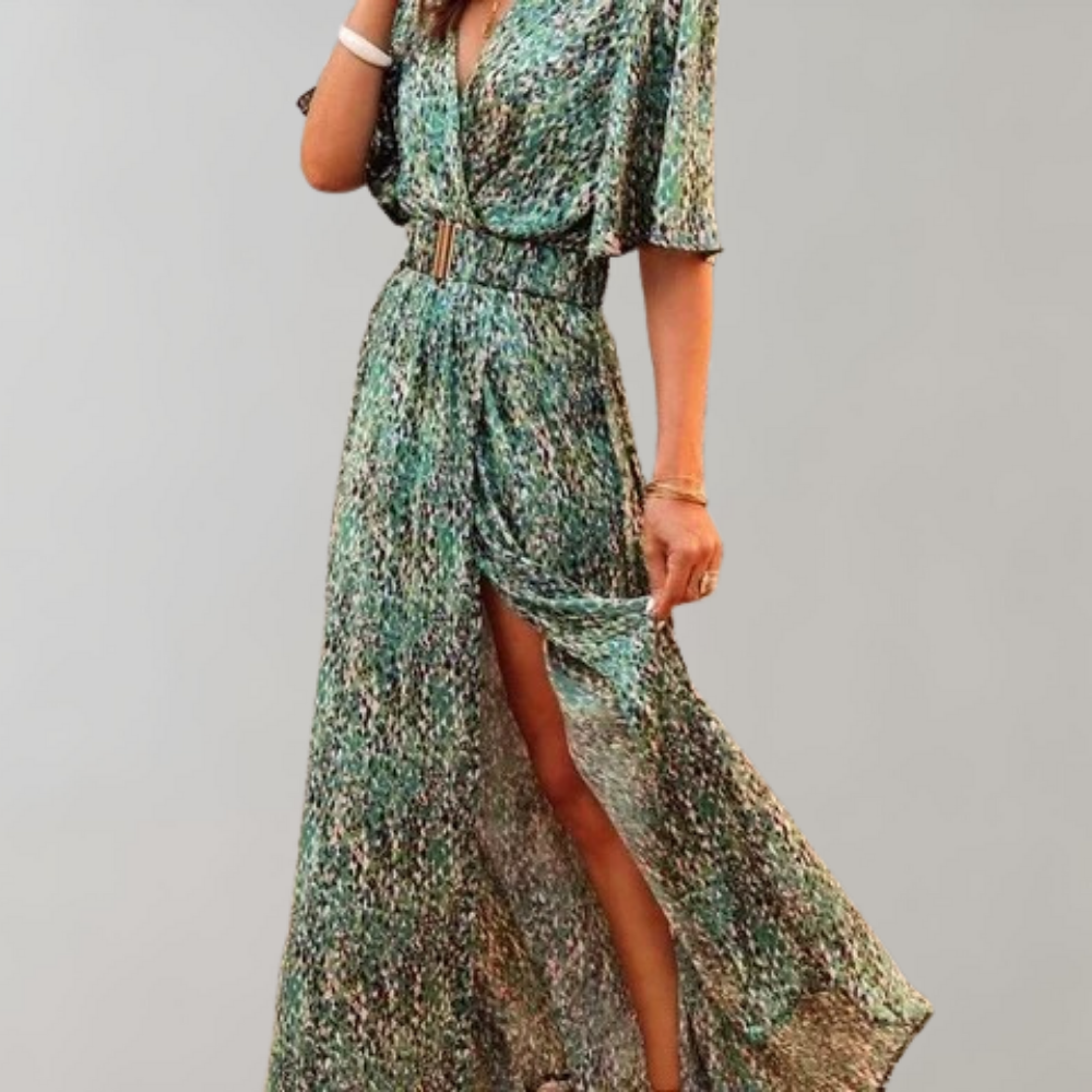 Melina – De Elegante Zomerjurk met Wikkelstijl