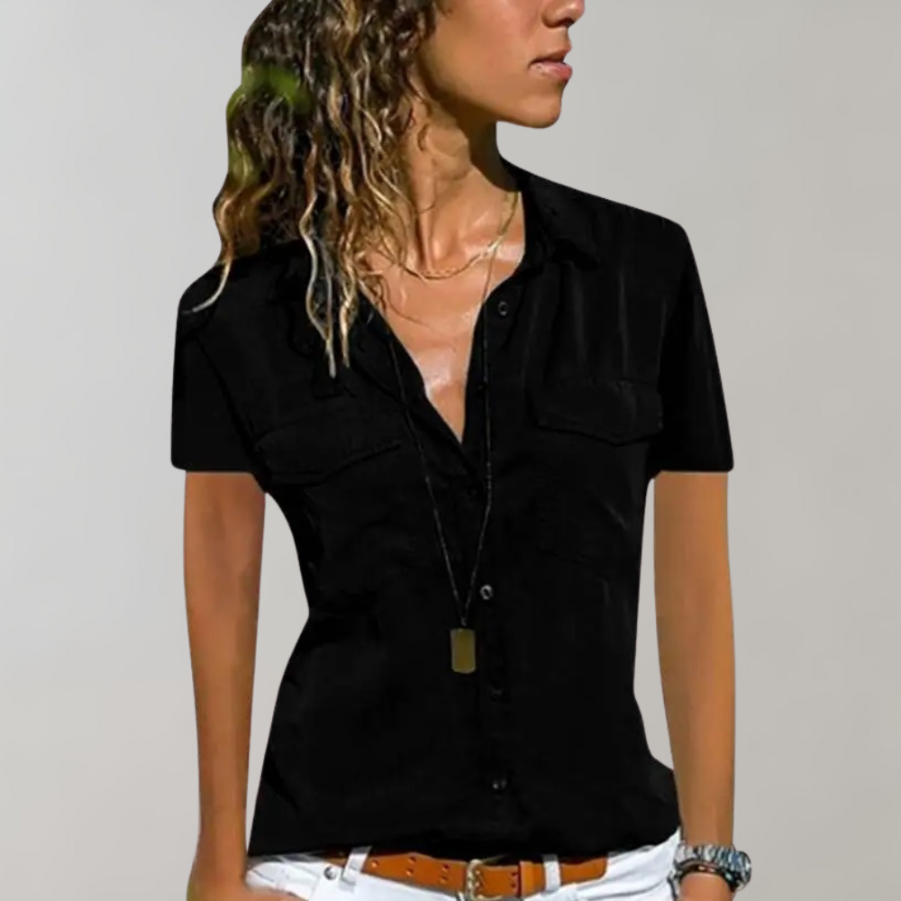 Penny – Damesblouse met Korte Mouwen