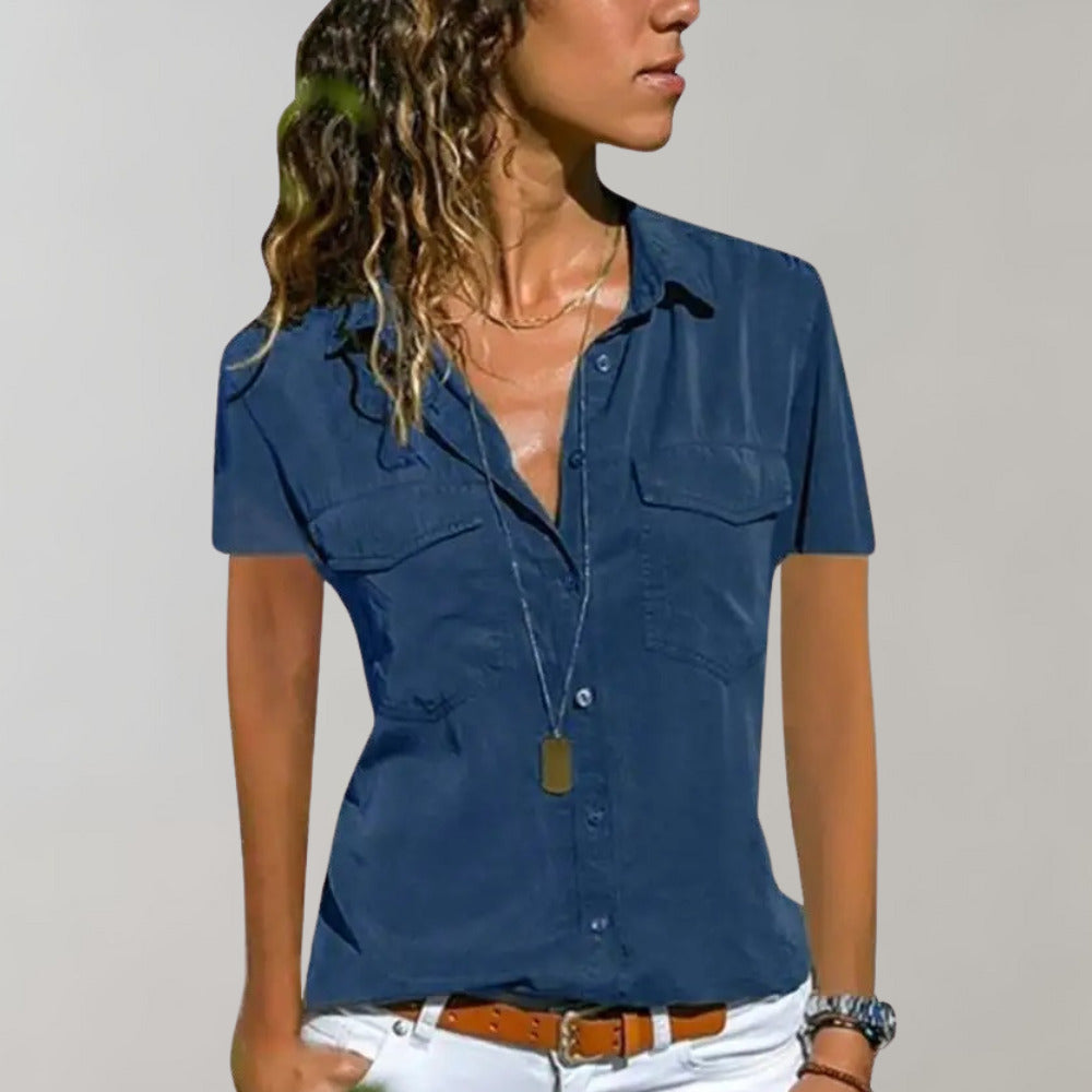 Penny – Damesblouse met Korte Mouwen
