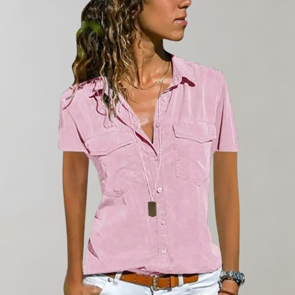 Penny – Damesblouse met Korte Mouwen