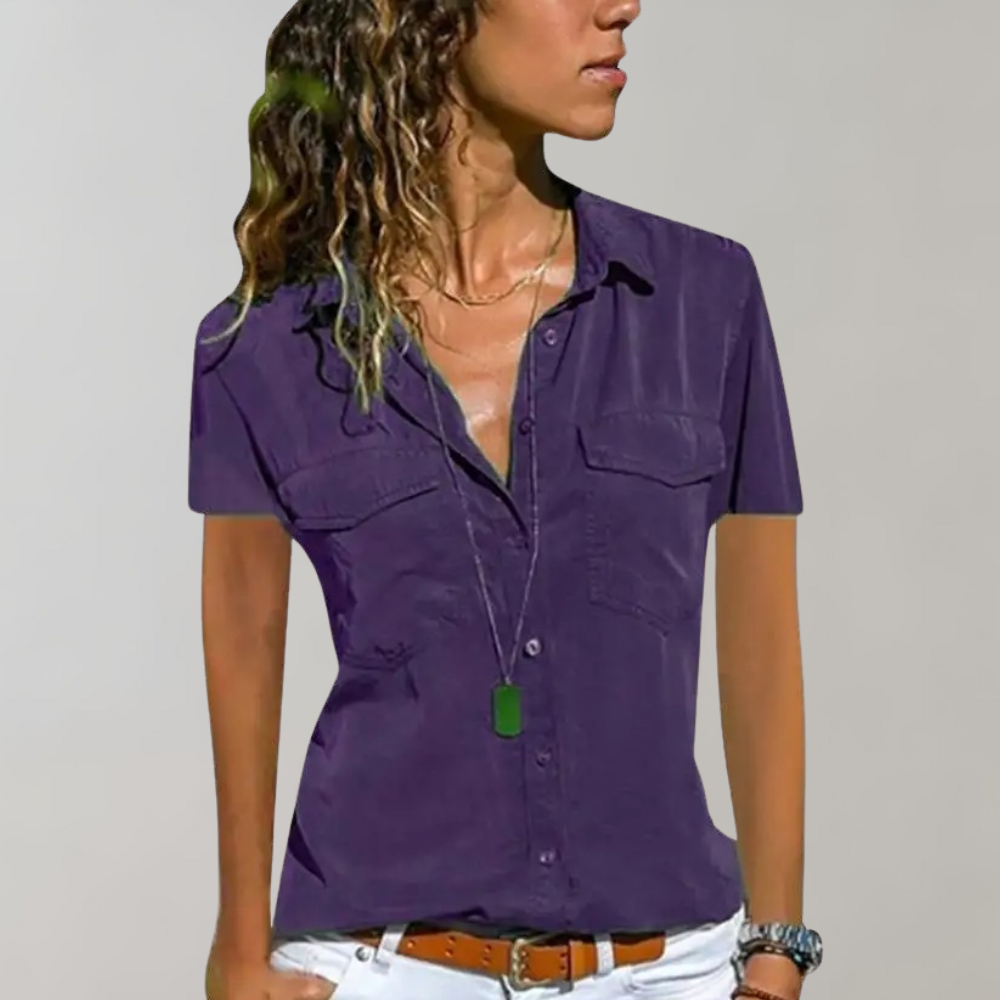 Penny – Damesblouse met Korte Mouwen