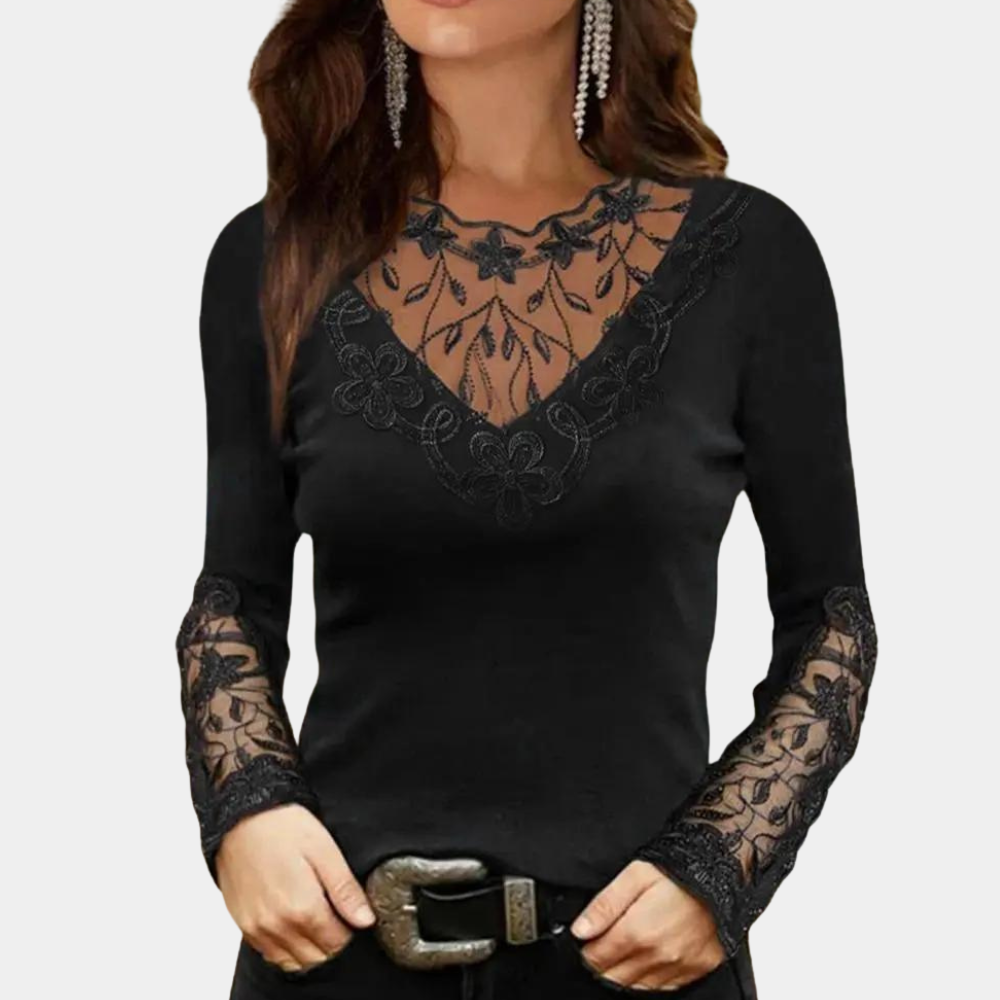Amany | Elegante Kanten Blouse