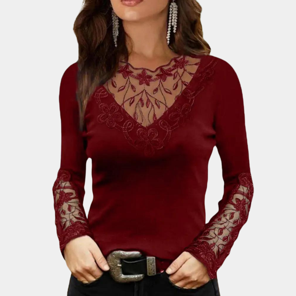 Amany | Elegante Kanten Blouse