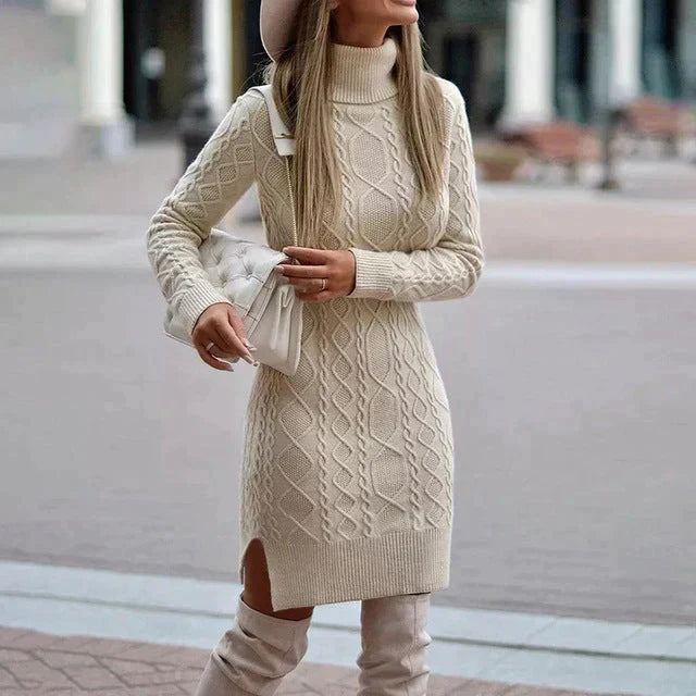 XANOU | Warme Gebreide Winterjurk – Elegant en Stijlvol