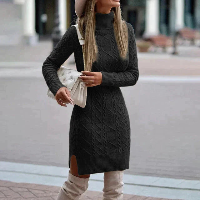 XANOU | Warme Gebreide Winterjurk – Elegant en Stijlvol