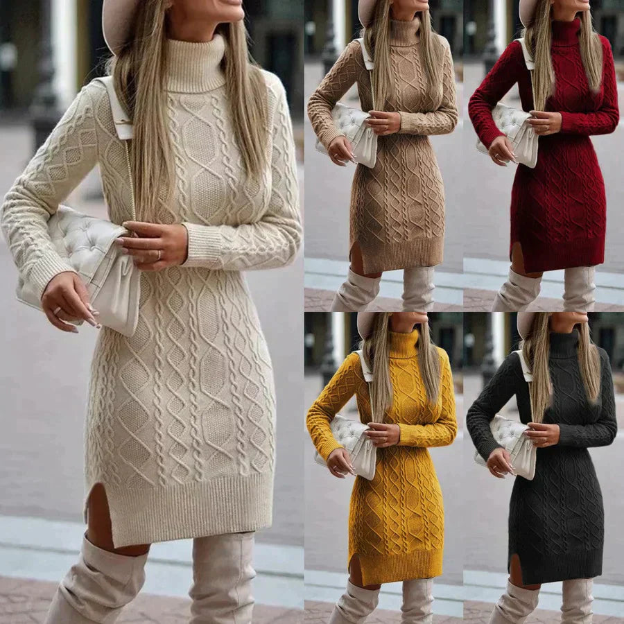 XANOU | Warme Gebreide Winterjurk – Elegant en Stijlvol