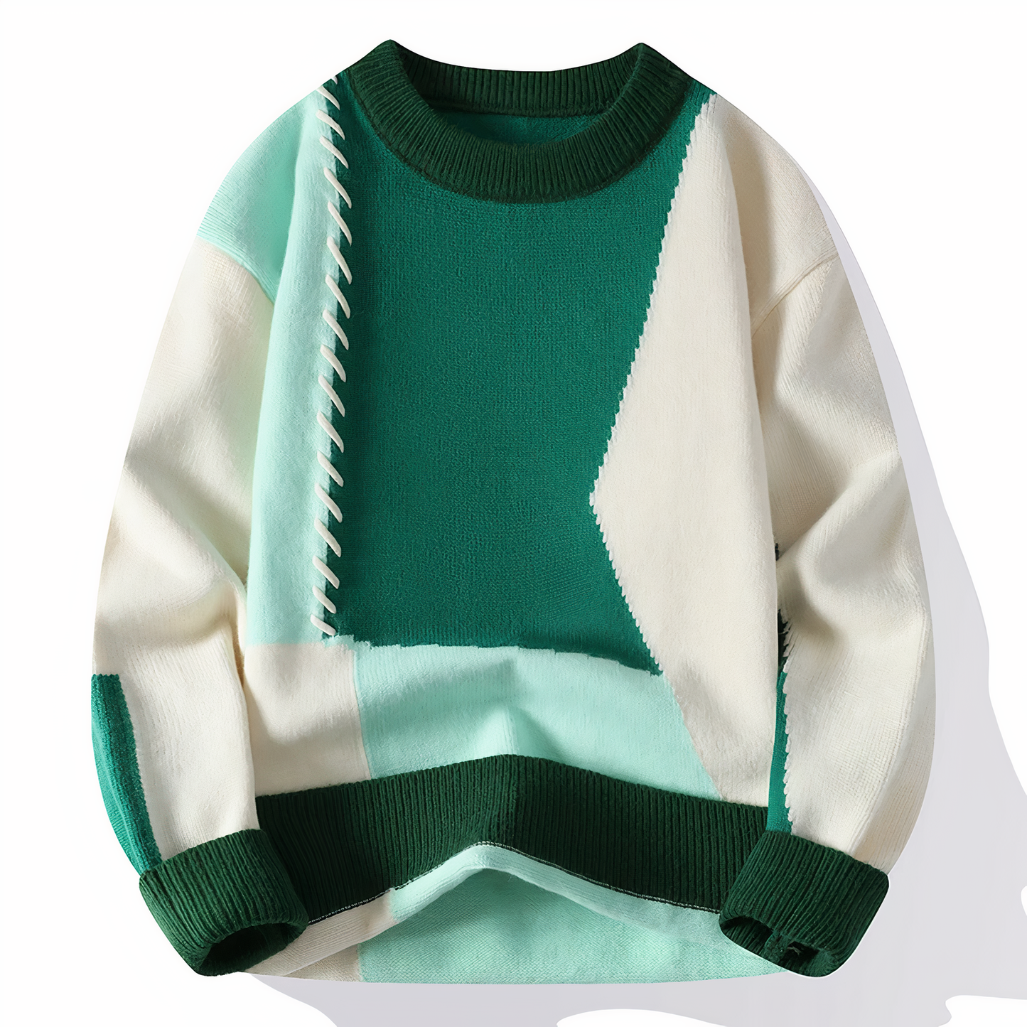 Teresa – Stoere Patchwork Trui voor dames