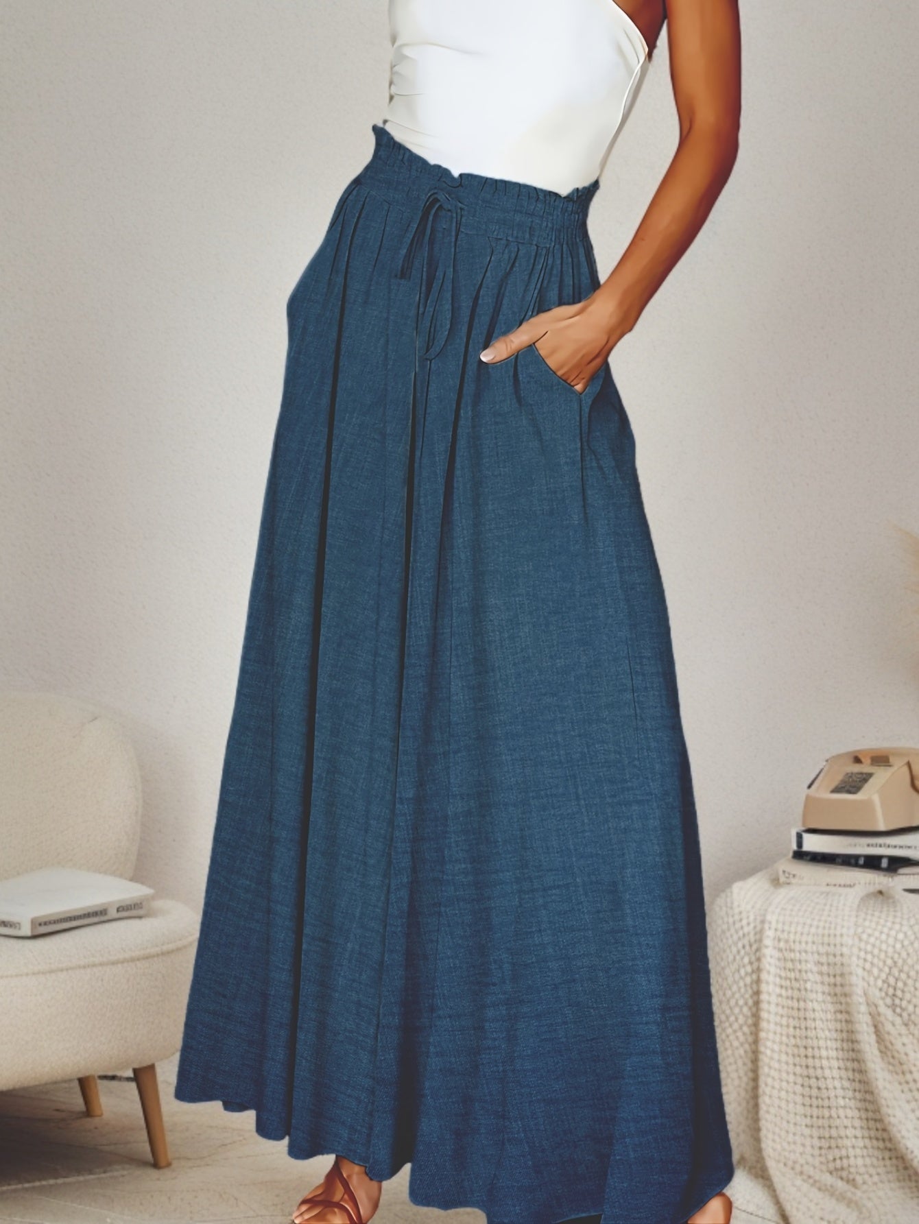 Leanna | Elegante Wijde Broek voor Dames