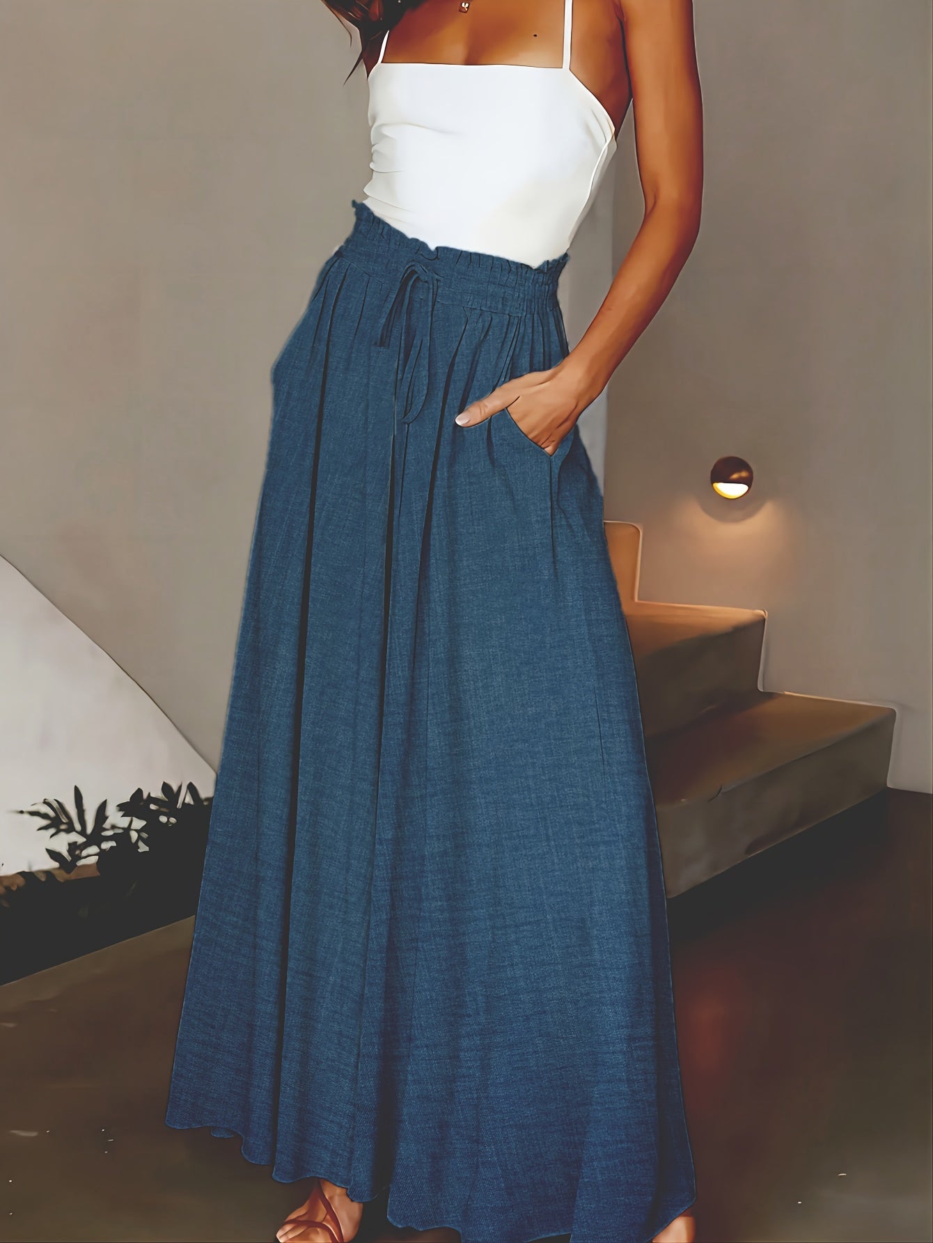 Leanna | Elegante Wijde Broek voor Dames