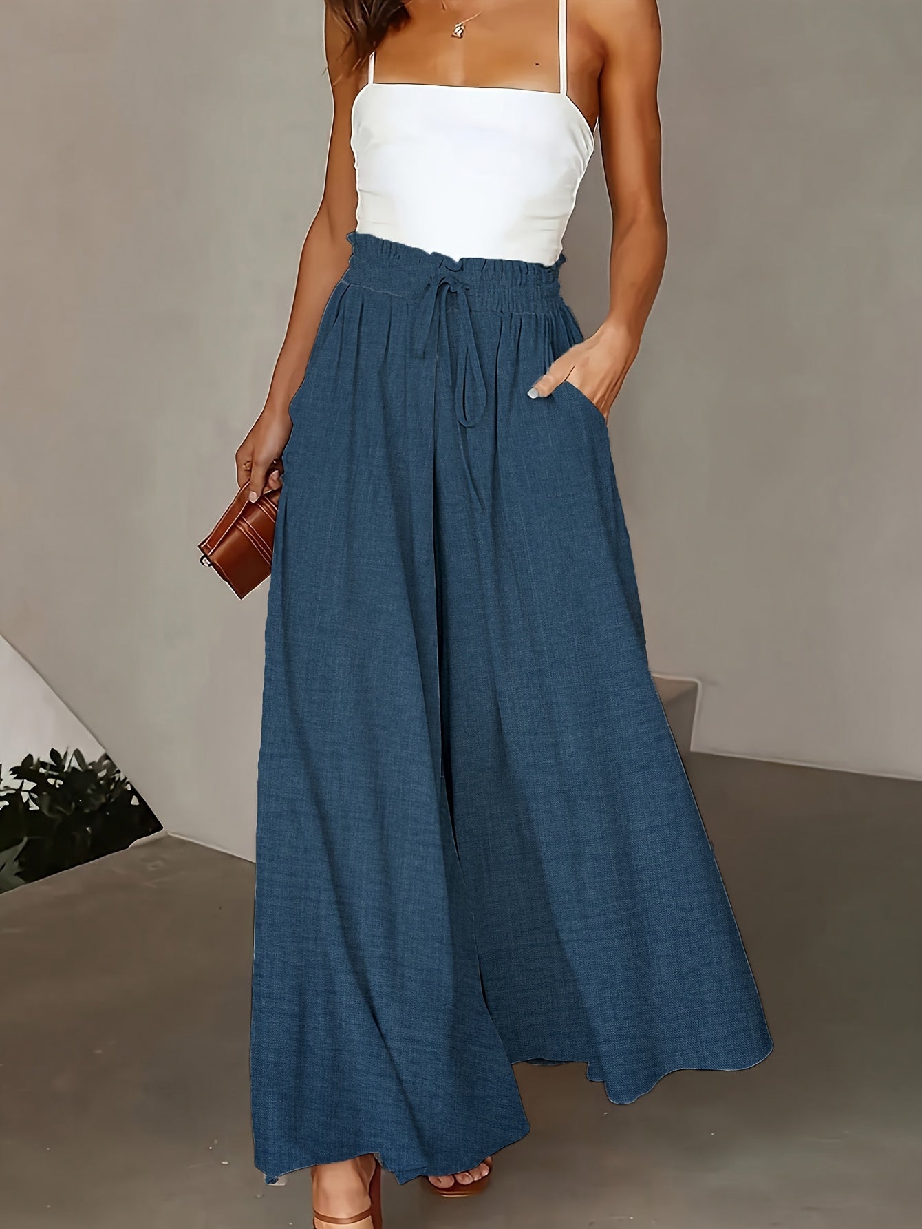 Leanna | Elegante Wijde Broek voor Dames