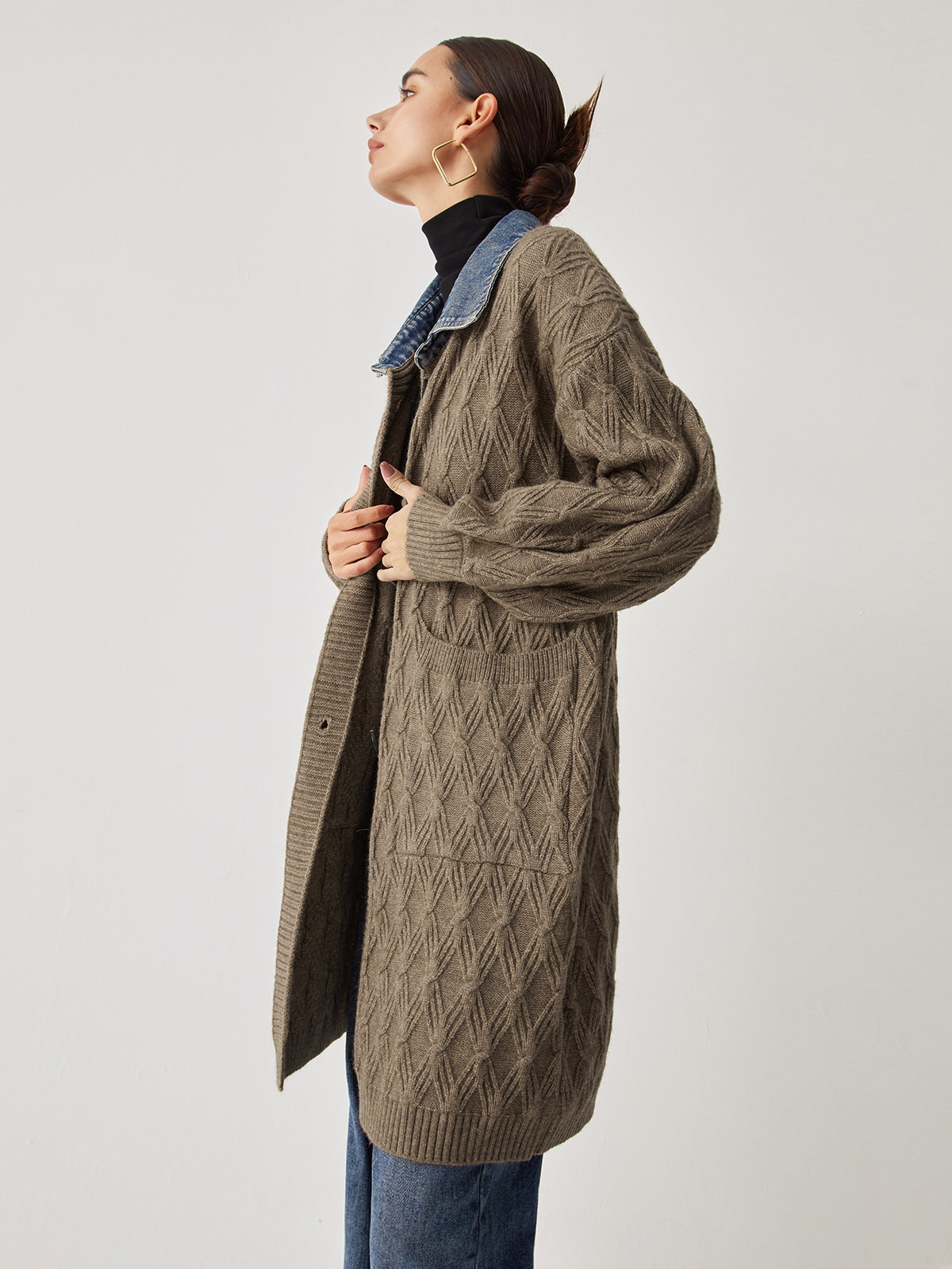 Elora | Gebreide Cardigan - Stijlvolle Extra Lange Damesvest