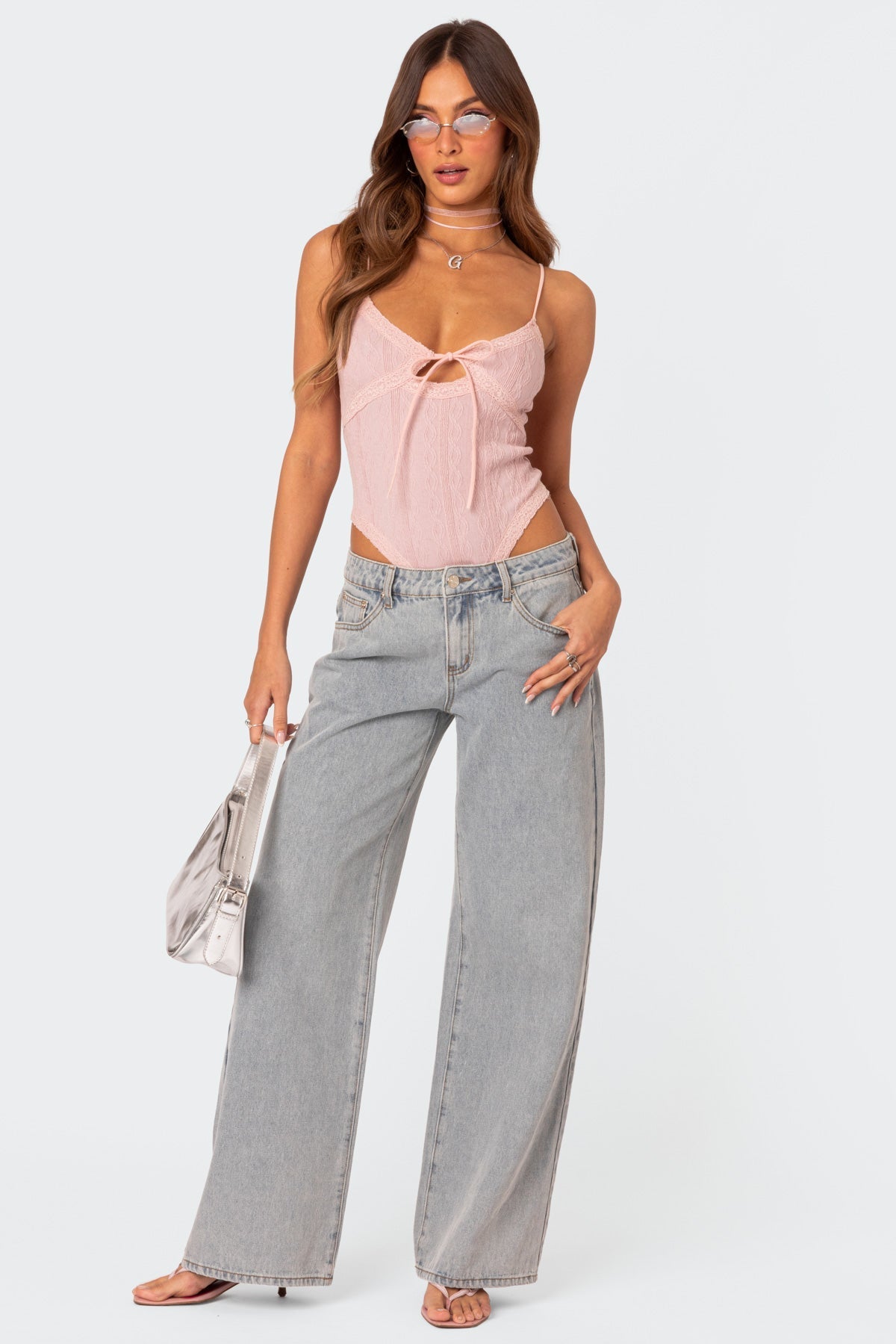 Dunja | Bow Tie Jeans met Elegant Strikdetail voor Dames