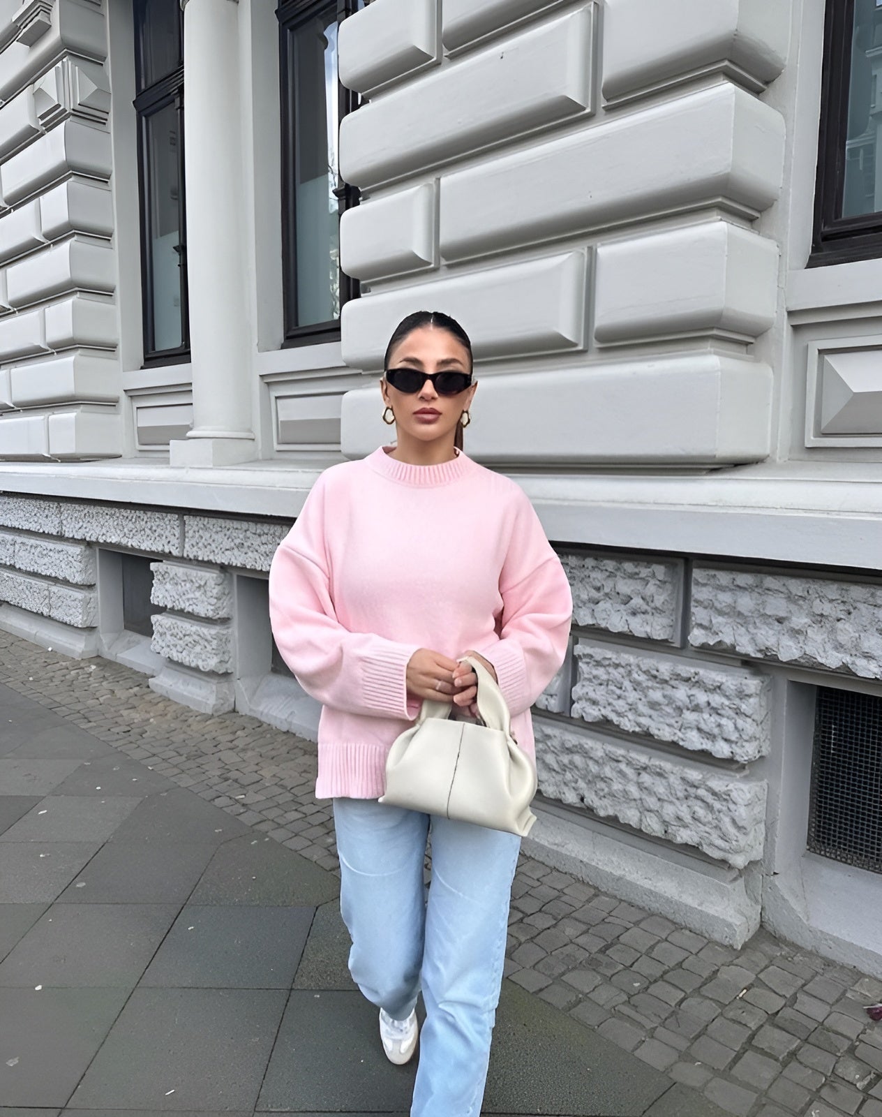 NOAH | Trendy Roze Sweater Voor de Herfst