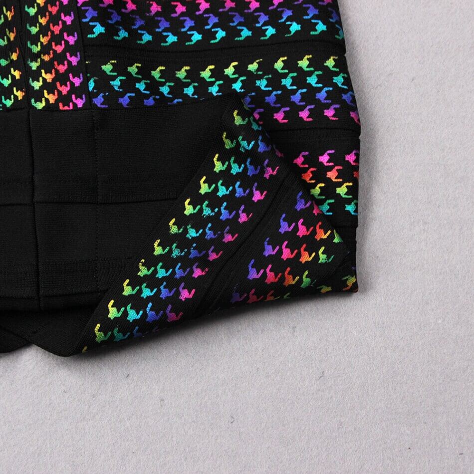 Porto | Kleurrijke Bodycon Party Dress